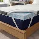 Memory Foam Mattress Topper with Cooling Cover - 3 Inch Cooling Gel Mattress Topper - Extra Plush, Thick & Comfortable - Twin Size Mattress Pad with Washable Cover - Pressure & Pain Relief Bed Topper