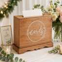 Eximious India Wedding Card Box with Card Slit and Lock 12"X10"X4.5"- Gift Wishing Well Card Box for Weddings, Receptions, Birthdays, Graduations, Baby Showers, Honeymoon Funds KHNDCNC (White)