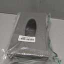 Sumnacon Tissue Box Cover Rectangle Linen Tissue Box, Stylish Tissue Box Holder with Magnetic Bottom,Decorative Tissue Cover for Bathroom Living Room Toilet Table Desk Office Car, Grey (Medium)