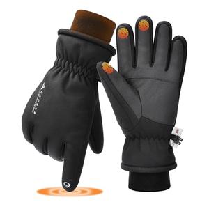 GXCROR Waterproof Ski Gloves for Men Women - Winter Warm Touchscreen Gloves for Cold Weather, Windproof for Snowboarding, Cycling & Outdoor Work, M