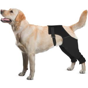 Dog Recovery Sleeve Rear Leg with a Back Buckle for Wound Protection and Stop Licking, Recovery Dog Pants for Wound ACL TPLO After Surgery,Cone Alternative Protective Sleeve