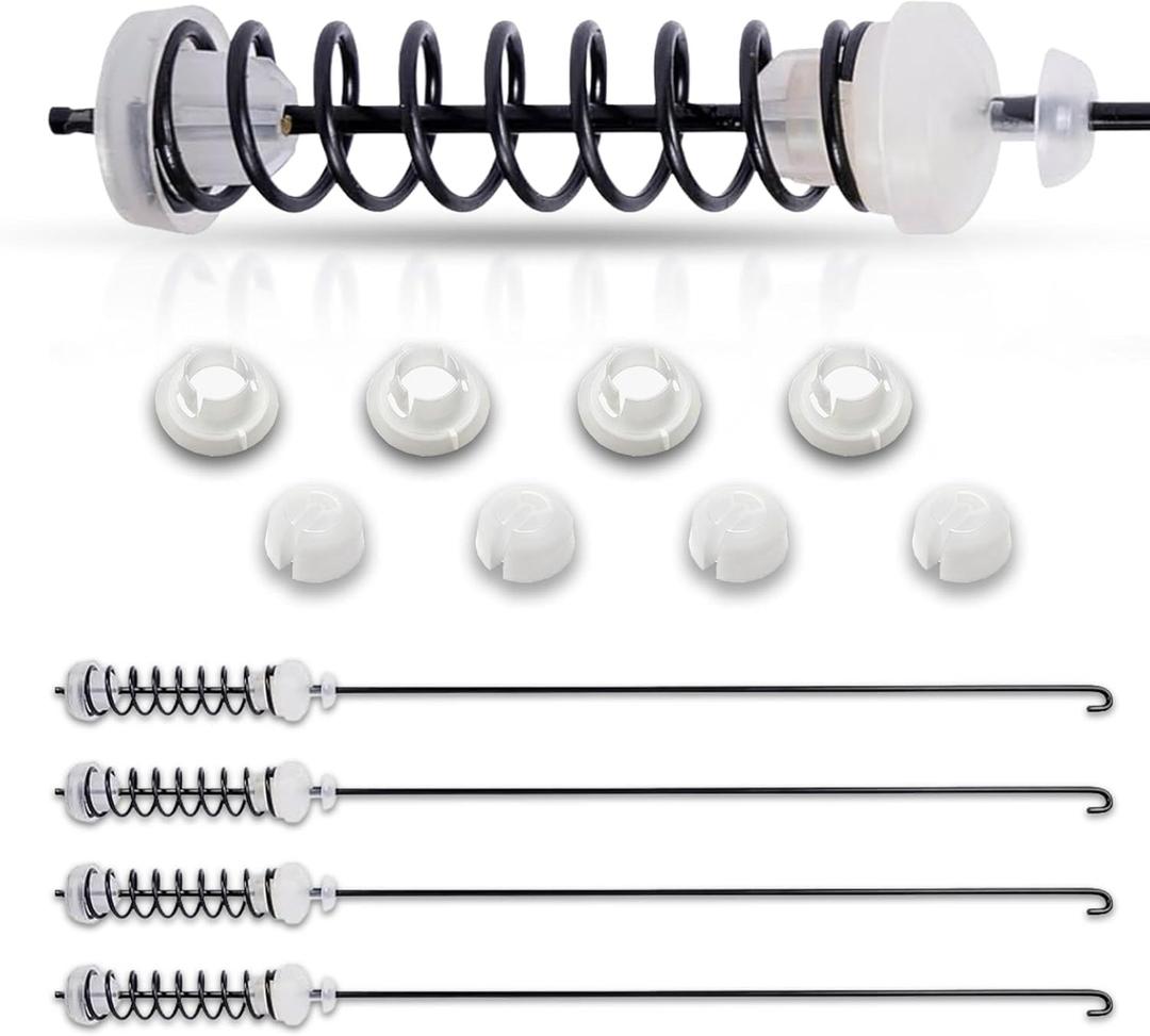 Sets 4Pcs Washer Suspension Rod Kit Replaces For Maytag MVWC215EW1 MVWC200BW0 MVWC200BW1 MVWC300BW0 MVWC300BW1, Admiral ATW4676BQ1 ATW4676BQ0 ATW4516HW0