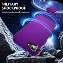 Designed for iPhone 16E Case 6.1'' with [Military Drop Protection][Compatible with Mag-Safe] Shockproof 16E Phone Case for Men Wowen,Purple