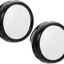 Rearview Mirror for Desk Monitor Clip-on Magnifying Computer Mirror 3-Inch Acrylic Lens Enhance Office Visibility and Security Camera Coverage