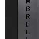 Hiceeden Square Metal Umbrella Holder, Free Standing Umbrella Rack Stand for Indoor Entryway, Umbrella Canes Walking Sticks Storage Bin for Office, Home, Hotel, Shop, 6.3" x 6.3" x 16.5", Black