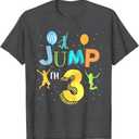 Let's Jump I'm 3 Year Old Birthday Jumping 3rd Birthday T-Shirt, Size: 3T