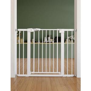 Babelio 26-40" Pressure Mounted Baby Gate for Stairs, PressGuard Dog Gate
Triple-Lock, Pressure/Wall Mount No Drilling, Heavy Duty, Auto Close, Easy Install for Doorways/Kitchens/Hallway, White