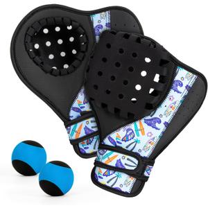 Water Baseball Glove and Ball Set, Pool Baseball Water Gloves with 2 Catch Gloves & 2 Floating Balls, Water Baseball for Youth & Adults, Pool Sports for Beach Baseball Games