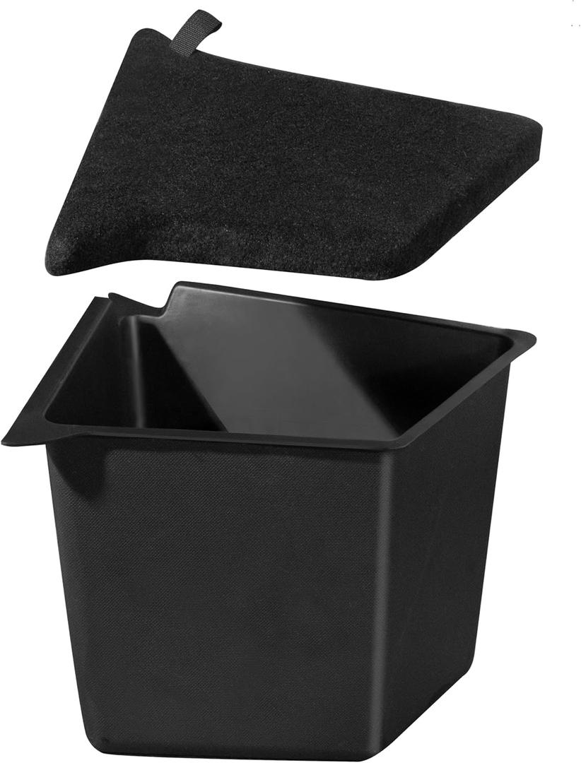 New Version 2022-2024 Tesla Model Y Trunk Organizer Trunk Storage Bins with Carpeted Lid, Waterproof Rear Side Box Interior Accessories for Model Y 5-Seater