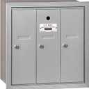 Salsbury Industries 3503ARU Recessed Mounted Vertical Mailbox with 3 Doors and USPS Access, Aluminum