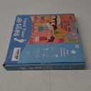 Art3d Liquid Sensory Floor Tiles 30 x 30 cm Playroom Dance Floor Square Colourful 4 Tiles (11.8 x 11.8 inch, Multicoloured)