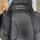 COMFIER Shiatsu Neck Back Massager with Heat,2D/3D Massage Chair Pad with App Control,Deep Tissue Kneading Massage Chair Pad with Compression,Adjustable Back Coverage,Black