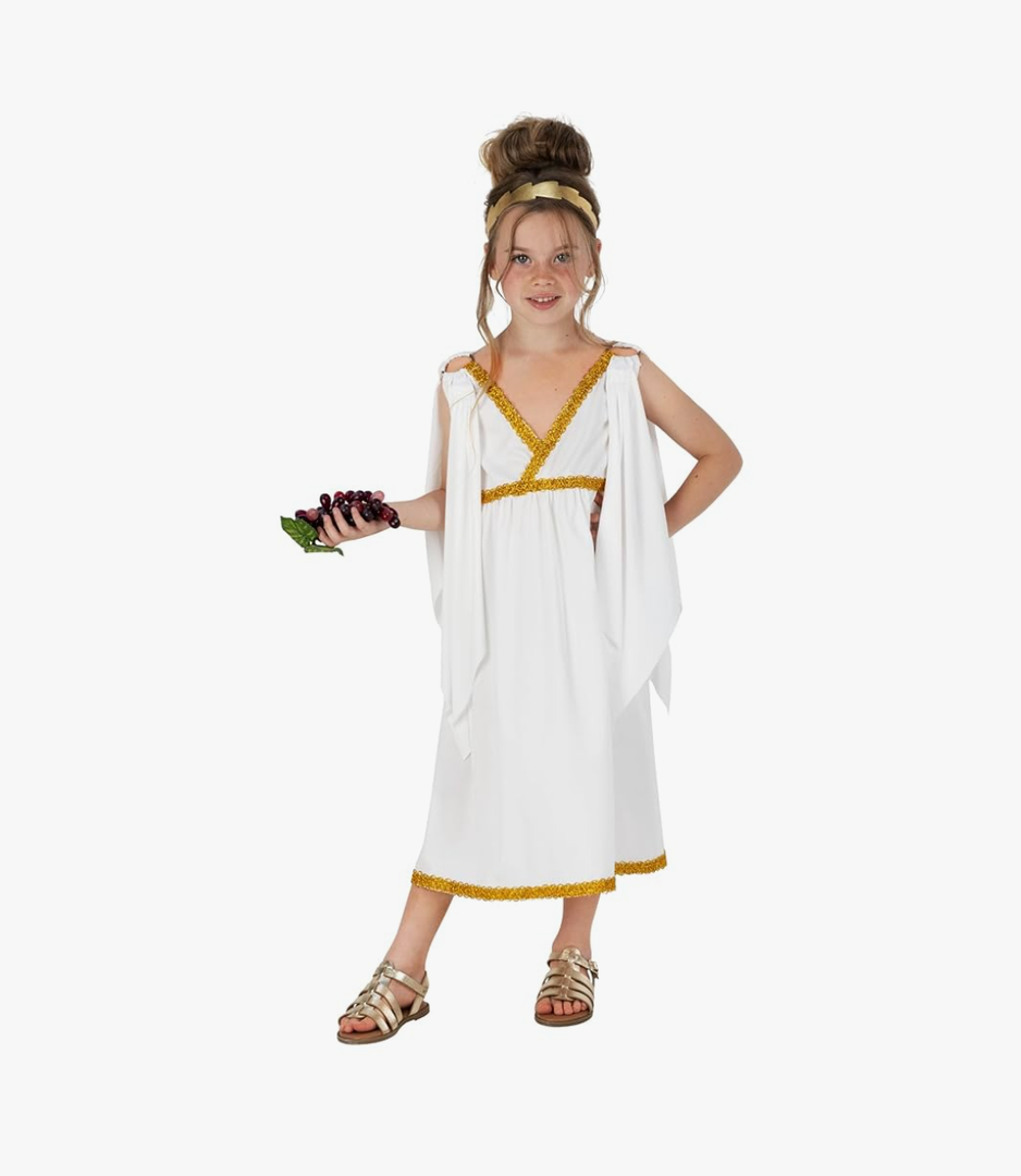 fun shack Kids Greek Goddess Costume Girls, Toga Costume Kids, Athena Costume Greek Costume Girls, Girls Goddess Costume