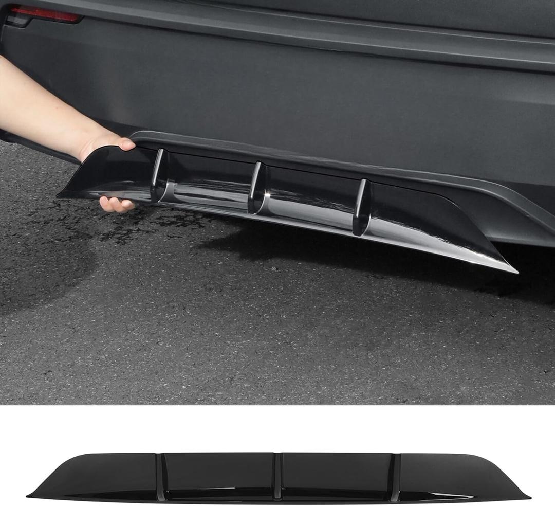 Rear Diffuser for Tesla 2025 2026 Modle Y Rear Bumper Molding Lower Lip Splitter Spoiler Model Y Juniper AccessoriesGlossy Black