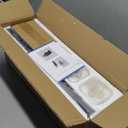 Espird Matte Black Bathroom Vanity Light, 3-Light Vanity Lighting fixtures Over Mirror, Square Design & UL Certification, Wall Sconces with Clear Glass Shades, E26 Socket (Bulbs Not Included)