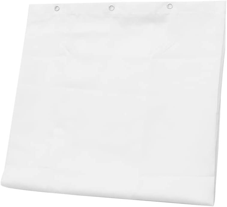 Zerodeko Long-Lasting Waterproof Bath Curtain Plain Shower Curtain in Polyester Modern Look Ring Holes