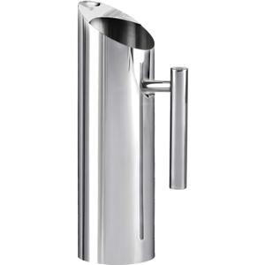Stainless Steel 53oz/1.5L Metal Pitcher with Ice Guard, Silver Restaurant Jug with Handle for Iced/Hot Beverages (51.2 Ounces)