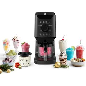 12-in-1 Ice-Cream Maker Machine - 11 Preset Programs & Self-Cleaning, Healthy Frozen Yogurt Maker for Gelato, Slushies, Sorbet, Mix-ins & More, Includes (2) Pint Containers for Home & Party