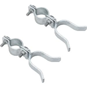 VIVIDA Chain Link Gate Latch 1-3/8" x 1-5/8", Fence Fork Lock, Galvanized Steel, 2 PCS