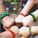 Quelay 72 Pcs Hispanic Heritage Month Party Favors Bulks Included 24 Hispanic Rubber Bracelets 24 Buttons Badges Round Button Pins 24 Lanyard Keychains Gifts Bulk for Festival Accessory Party Decor