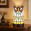 Tiffany Style Table Lamp, Small Stained Glass Table Lamp Baroque