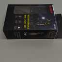 2025 New Bike Lights for Night Riding, Aluminum 1200 Lumens Rechargeable Super Bright Bicycle Headlight and Back Taillight, Waterproof LED Display 6+4 Modes Bicycle Lights Sets (Black)