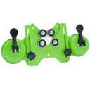 Hole Saw Guide Jig Fixture, 4mm - 83mm Adjustable Punch Locator Drill Guide Glass Drilling Jig with Double Vacuum Suction Bases for Ceramic Glass Marble