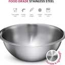 FineDine Stainless Steel Mixing Bowls Set, Dishwasher Safe, 6 Piece Metal Mixing Bowls For Kitchen, Nesting, Large, Small, Big Food Prep, Cooking, Baking