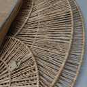 CHI AN HOME Wicker 23 Inch Jute Wall Decor Baskets, Set of 6 Extra Large Woven Jute Wall Plates, 23",21",15",13",12,10", Decorative Baskets for Wall Arts, Wall Hanging for Bedroom, Living Room, Office