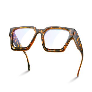 livho Oversized 99% Blue Light Glasses for Woman - Rectangle Fashion Glasses for Computer, Chic Preppy Frame - Anti Eyestrain
