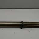 Double Curtain Rods 72-144 Inches for Windows, 1 Inch Diameter Adjustable Heavy Duty Drapery Rod with Aluminum Alloy Brackets and Finials, Modern Stylish Dual Curtains Rod, Antique Bronze