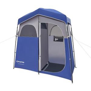 KingCamp Shower Tent, Portable Privacy Tent Outdoor Camping 1/2 Room Toilet Tents with Shower Bag & Dressing Room for Travel Beach Tailgate