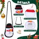 Christmas Crochet Doll Snowman Keychain Snowman Christmas Gift Positive Doll with Positive Card Box, Stocking Stuffer Delightful Birthday Gift for Women Family Friends