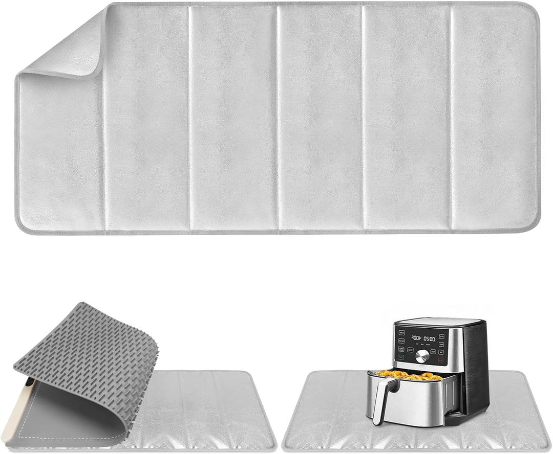 FYY Heat-resistant Mat for Food Warming Mats - 35.415.4 inch Tables Protected, Up to 50% Temperature Block, Foldable and Space-Saving, Waterproof, Oil-Resistant (Not Include Food Warming Mat)