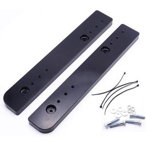 Adjustable 1"-3" Relocator Kit Mount Extend Plate Trunk Luggage Rack Compatible with Harley Touring Road King Street Glide Trikes Tri Glide 2014-UP