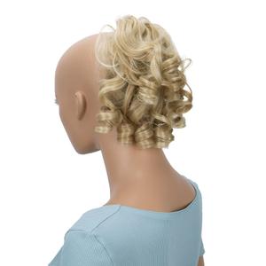CAISHA Jumbo Hairpiece Scrunchy Updo Voluminous Curly Messy Bun Blond Mix G13L