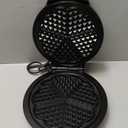 Mueller Heart 5 Waffle Maker, Waffle Iron, Adjustable Browning Control & Nonstick, Cool Touch Handle, Easy to Clean, Small Kitchen Appliances