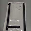 Hand Towel Holder, L-Shape Hand Towel Stand for Bathroom, Stainless Steel Hand Towel Rack Bar Standing for Vanity Kitchen Countertop, Black