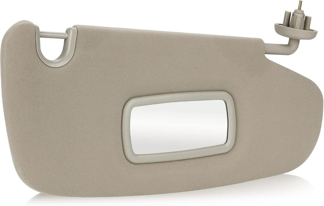 Beige Passenger Right Side Sun Visor Replacement Compatible with 2002-2009 Dodge Ram 1500 2500 3500 Replace 1CT11TL2AA