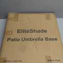 EliteShade USA Umbrella Base Stand Market Patio Outdoor Heavy Duty Umbrella Holder with Concave Radial Pattern,Bronze