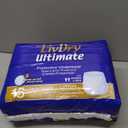 LivDry Large Ultimate Adult Incontinence Underwear, Max Absorbent Adult Diapers with Leak Protection, L, 15-Pack