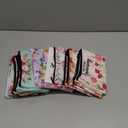 Meanplan 24 Pieces Mother's Day Makeup Bags Bulk Mom Gifts Canvas Cosmetic Purse Organizer Zipper Cosmetic Pouch Portable Travel Toiletry Pouch Mother's Day Gifts Women Birthday Retirement