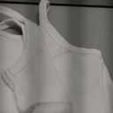 Danysu Women's Tank Tops with Bulit in Bras Scoop Neck Ribbed Fitted Knit Crop Halter Tops Spaghetti Strap Camisole XS