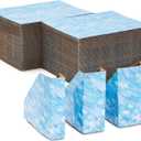 100 Pack Blue Picture Frame Corner Protectors for Shipping Art, Adjustable Cardboard Edges for Moving (Fits 1", 1.5", 2.2" Frames)