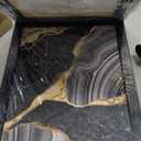 Abstract Black Gold Marble Texture Wall Art Modern Posters Prints Abstract Marble Wall Art for Living Room Decor Wrapped Canvas