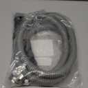 6FT Dishwasher Drain Hose, Flexible Corrugated Dishwasher Hose Replacement with 2 Clamps, Discharge Hose Universal Fit for 5/8", 3/4", 1" Dishwasher Connections