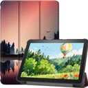 Case for 10inch Tablet 2023,Slim PU Shell Cover Case with Auto-Wake/Sleep.Not for TCL ipad 10inch Tablet. (Dusk)