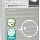 Beautyrest Silver Slumber Nights Dual Sided 2-Stage Crib Mattress and Toddler Mattress - GREENGUARD Gold Waterproof - Plant Based Soy Foam Core, Grey
