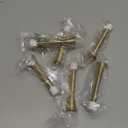 Ravinte Door Stoppers, 6 Pack Gold Spring Door Stops with Rubber Bumper, Door Stoppers for Bottom of Door