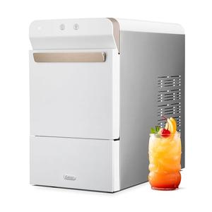 Gevi V2.0 Nugget Ice Maker Countertop 30lbs/24H, Pellet Ice Makers with Self-Cleaning & Energy-Efficient, Chewable Pebble Ice Machine for Home, White